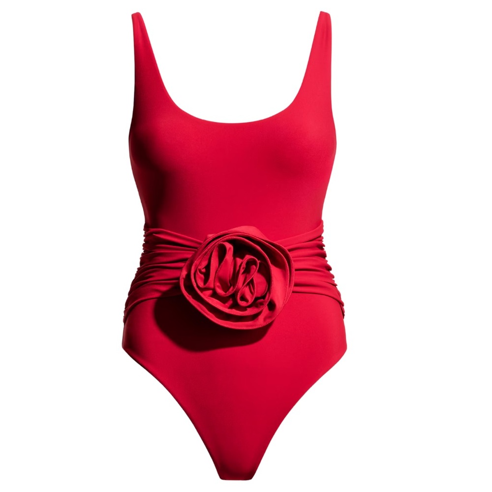 NWT Magda Butrym x H&M Swimsuit with Rose Appliqué